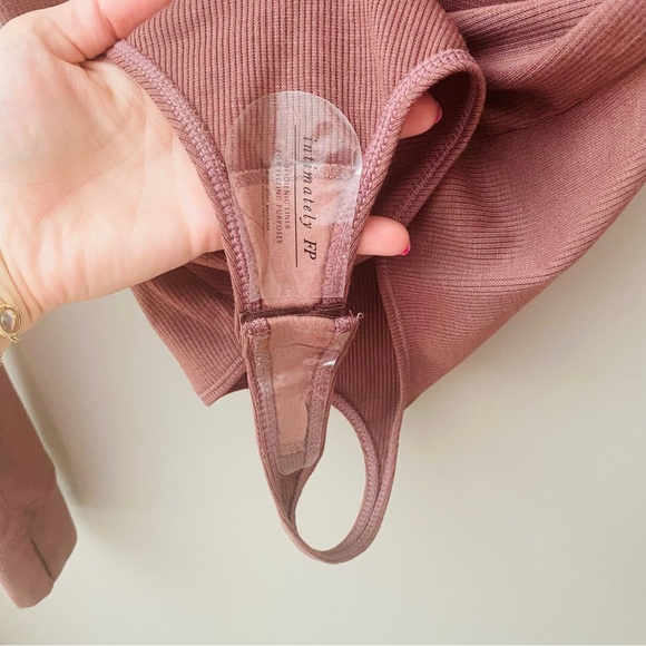 Free People Do It Right Bodysuit Brown Sz Small - Picture 5 of 9